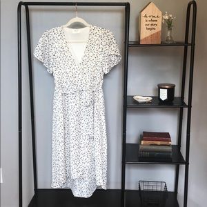 Sienna Sky | Cream Dress with Blue Florals